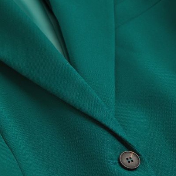 H&M Green Single-breasted Jacket Blazer size Small - Picture 2 of 6